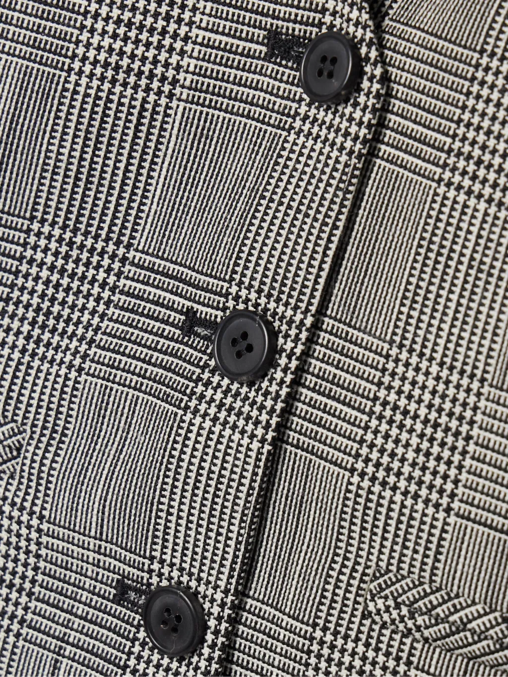 Single Breasted Check Vest