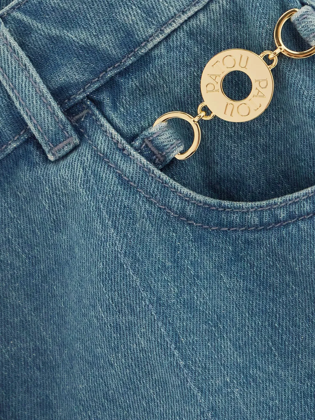 Logo Denim Shorts