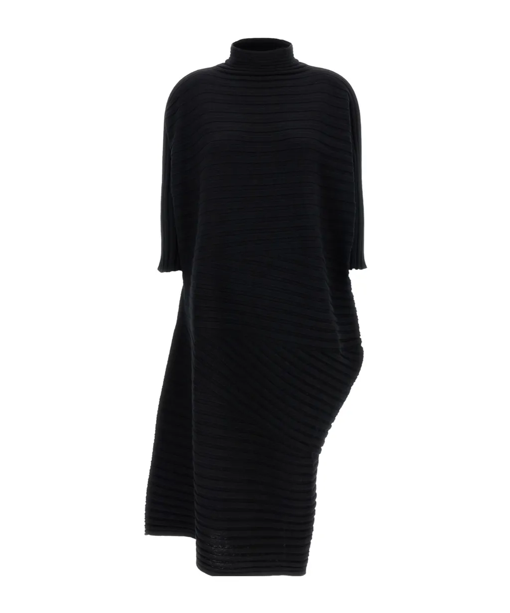 Issey Miyake Long Sleeve Knitted Dress