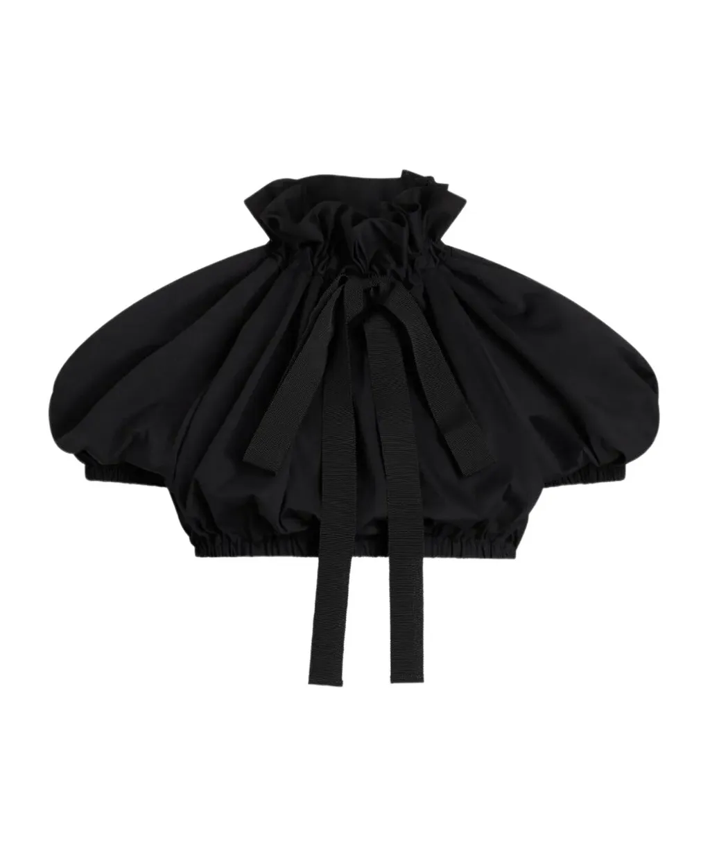 Ruffled Cropped Top