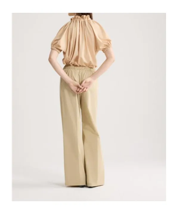 Ruffled Tie-Neck Top
