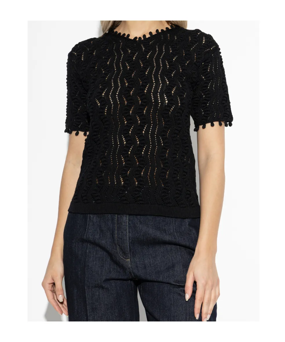 Jil Sander Laced Knitted Top