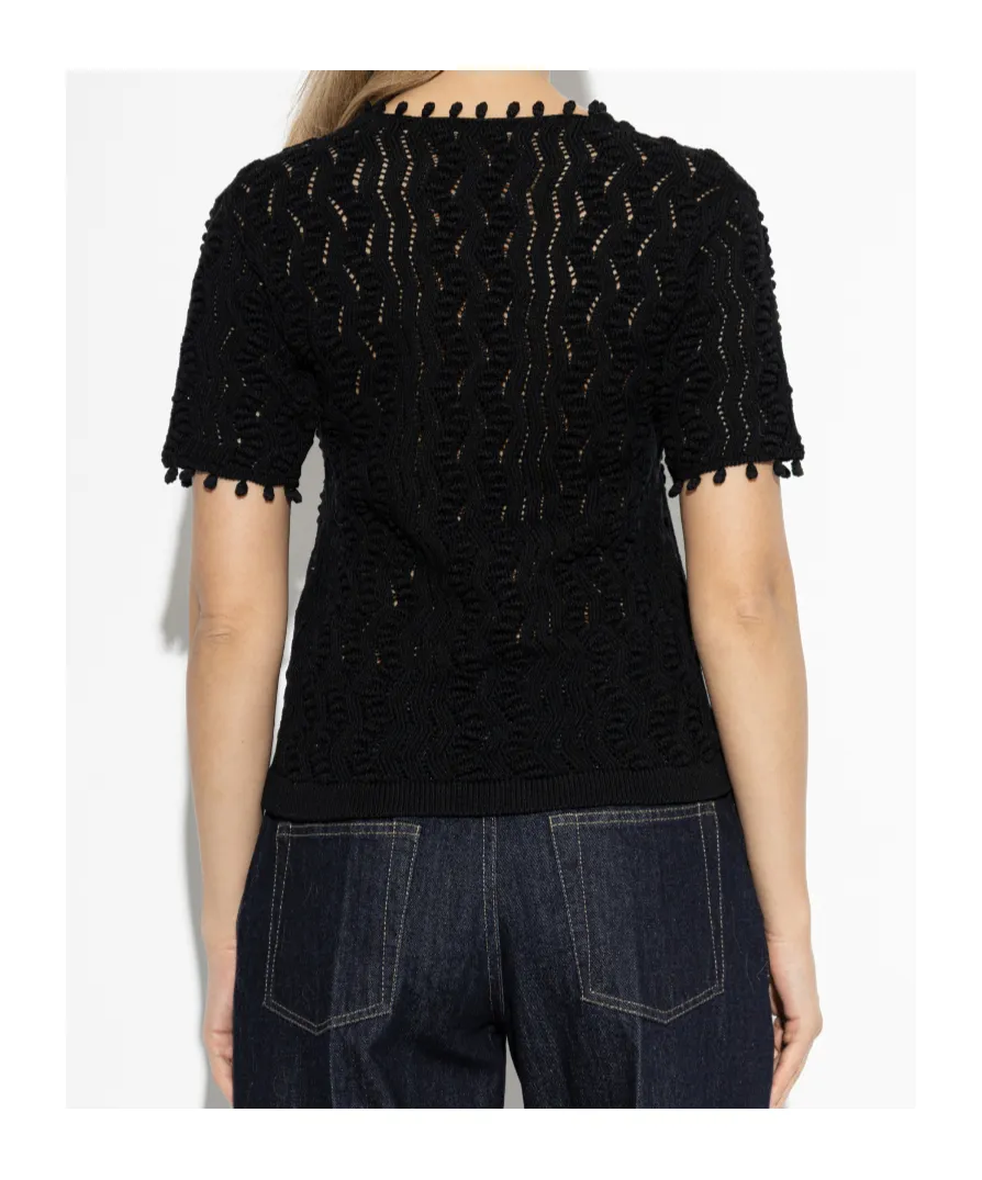 Jil Sander Laced Knitted Top