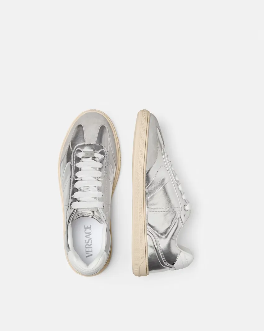 Versace Greca Court Metallic Sneakers
