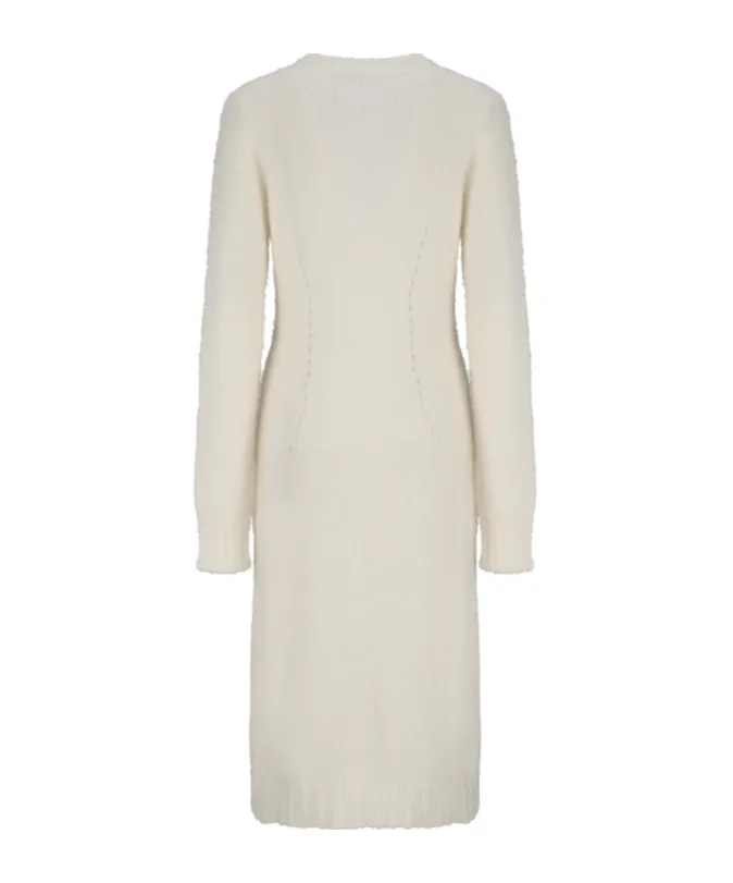 Single-Breasted Knitted Coat