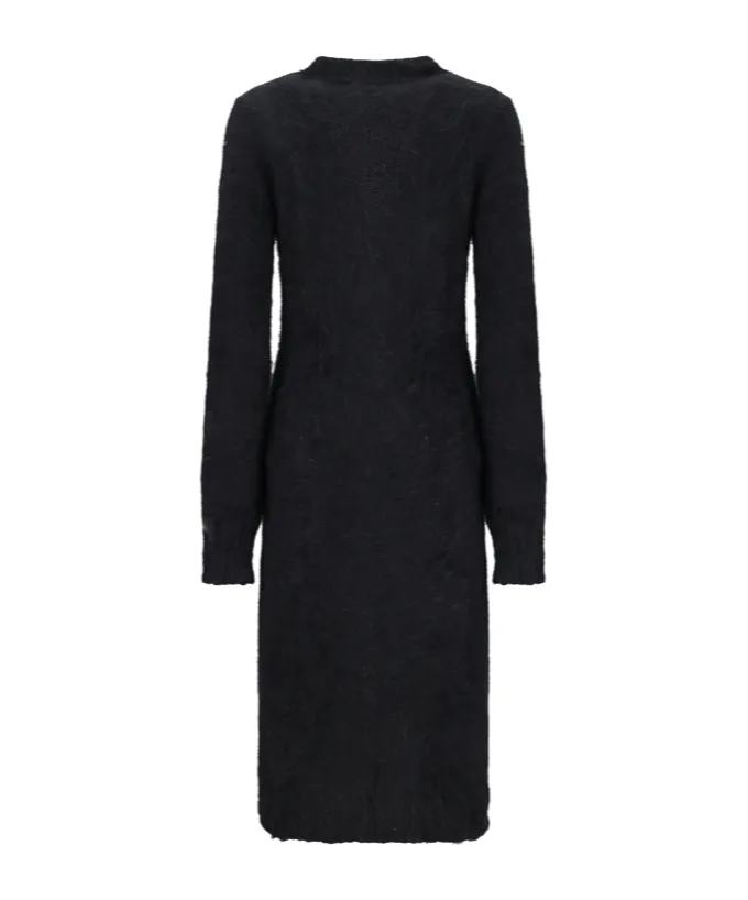 Single-Breasted Knitted Coat