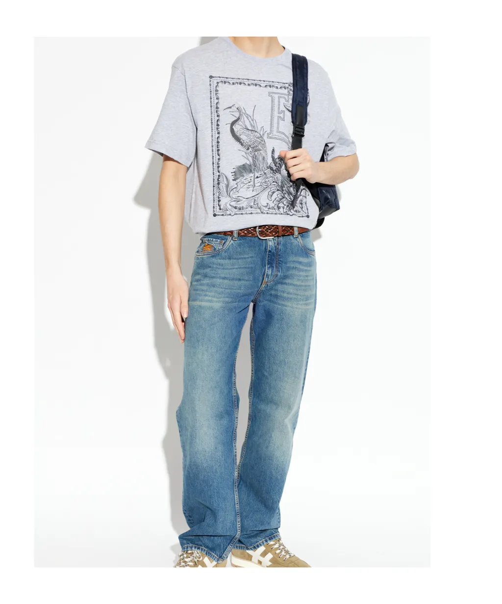 Etro Graphic Printed Crewneck T-Shirt