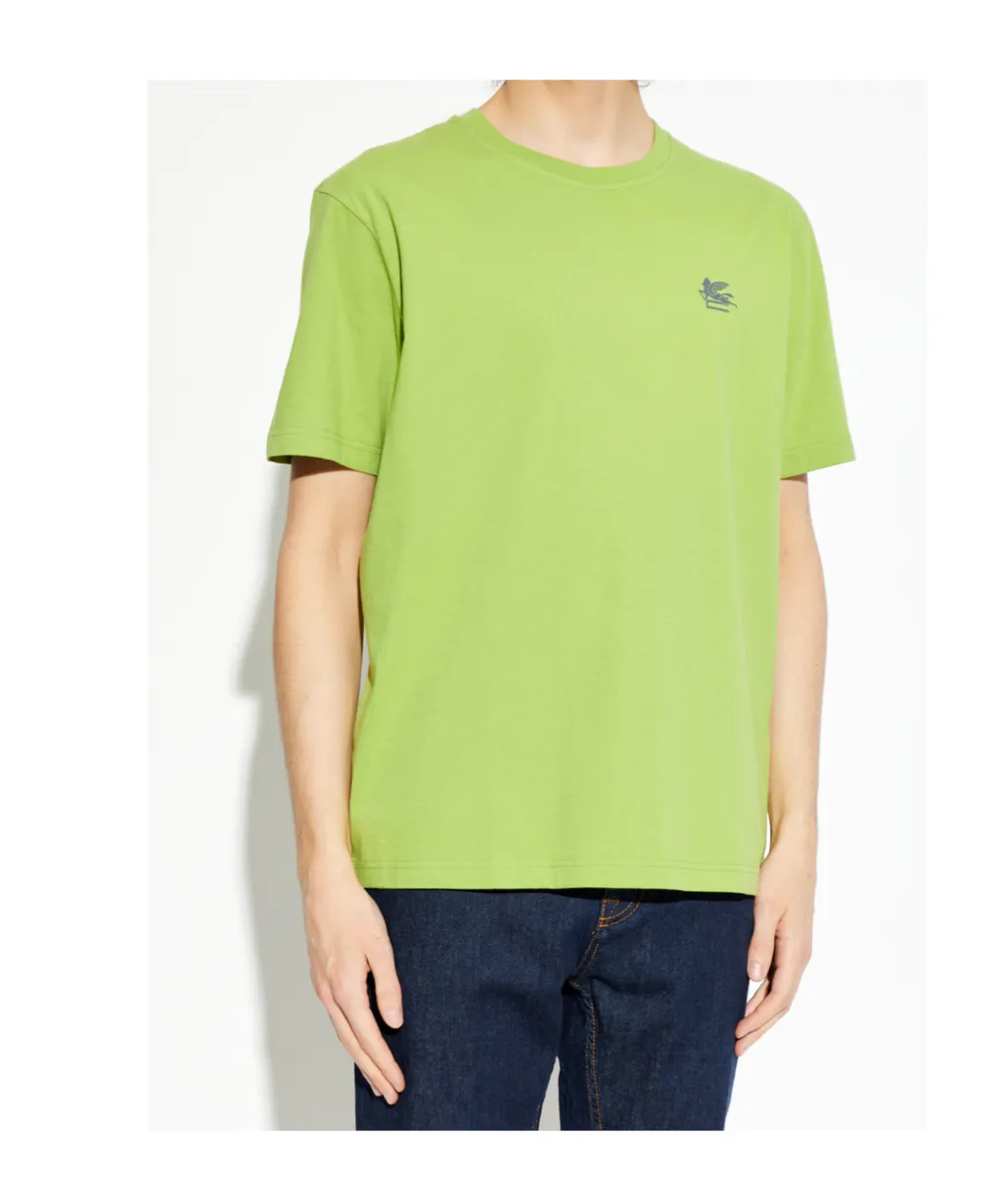 Etro Pegaso Printed Crewneck T-Shirt