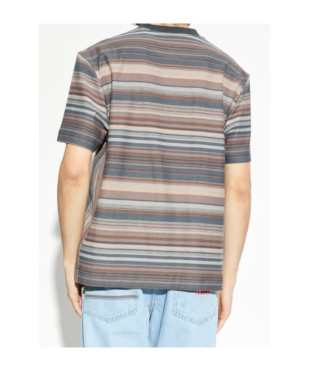 Paul Smith Striped Patterned Crewneck T-Shirt
