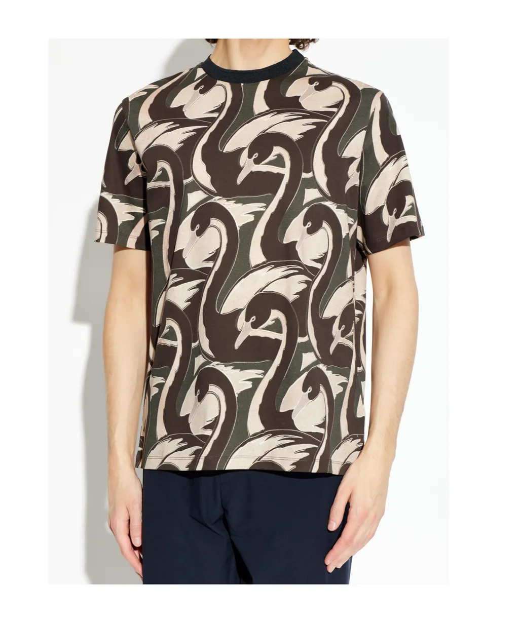 Paul Smith Swan Printed T-Shirt
