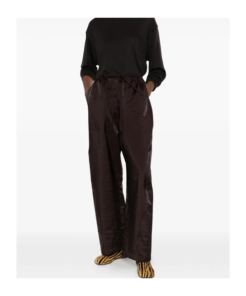 Button-Front Casual Pants