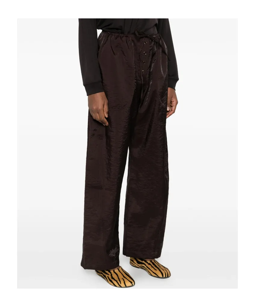 Button-Front Casual Pants