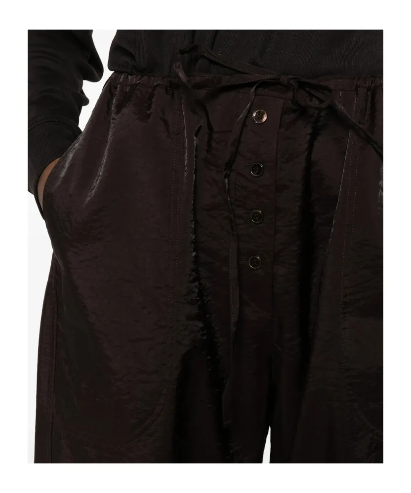 Button-Front Casual Pants