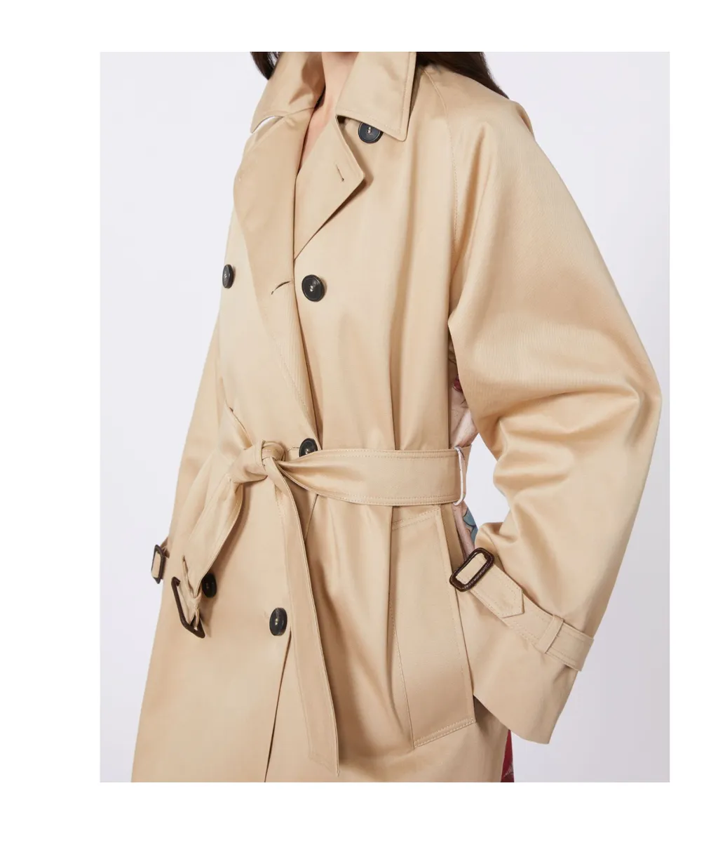 Long-Sleeved Trench Coat