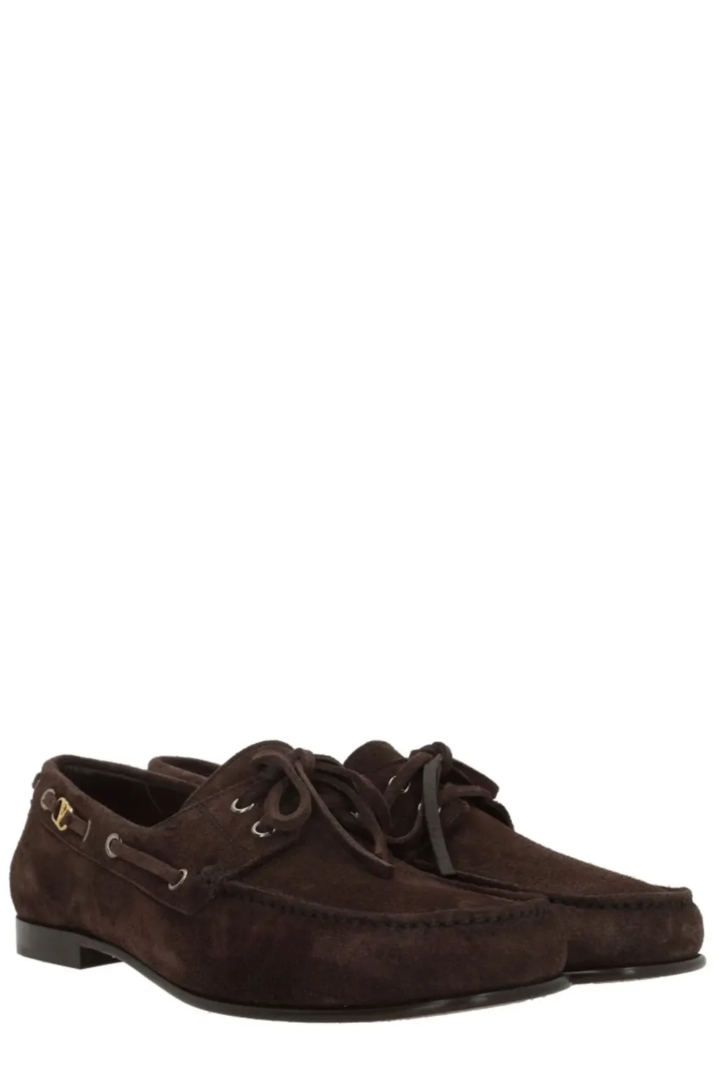 Valentino Square Toe Slip-On Loafers