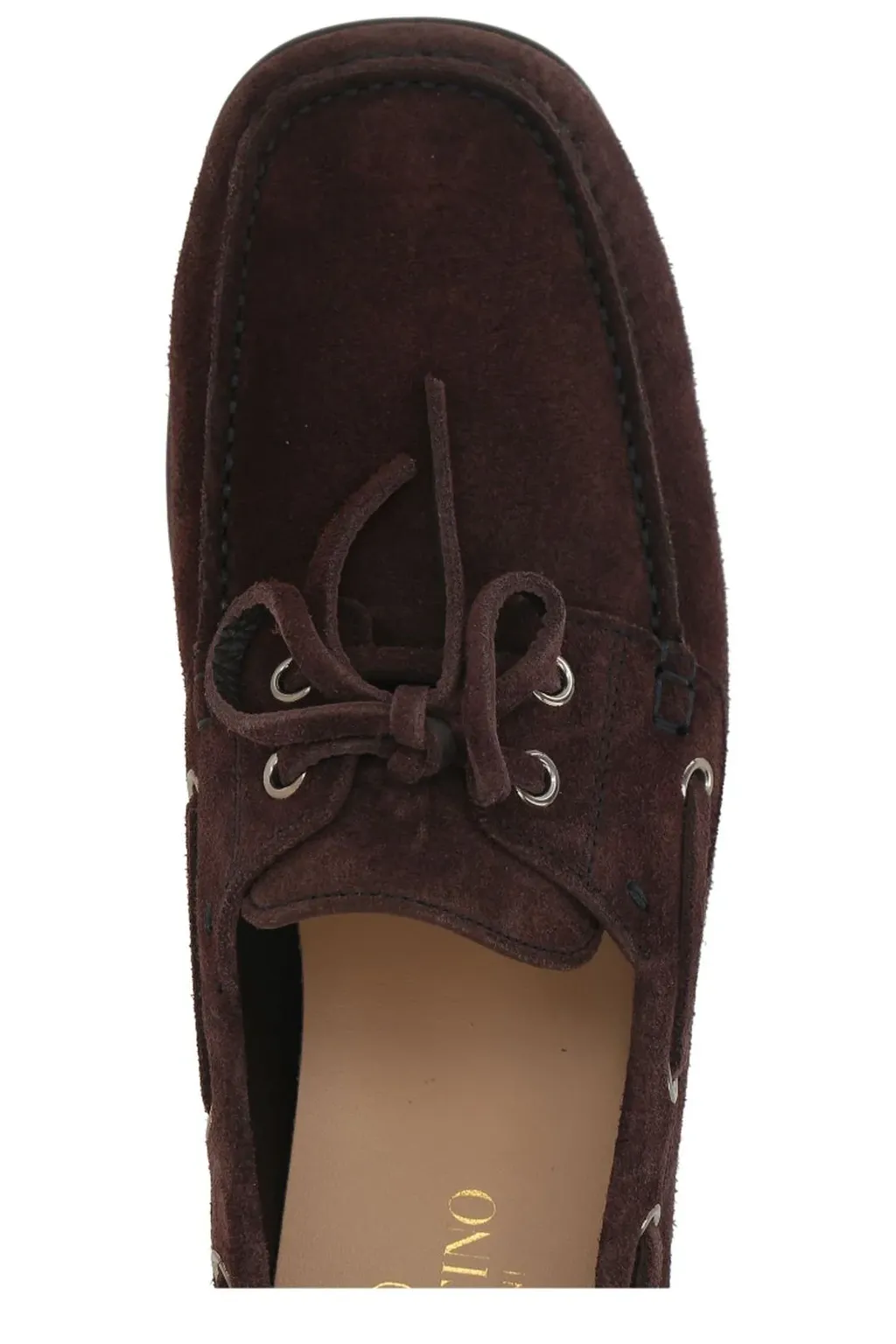 Valentino Square Toe Slip-On Loafers