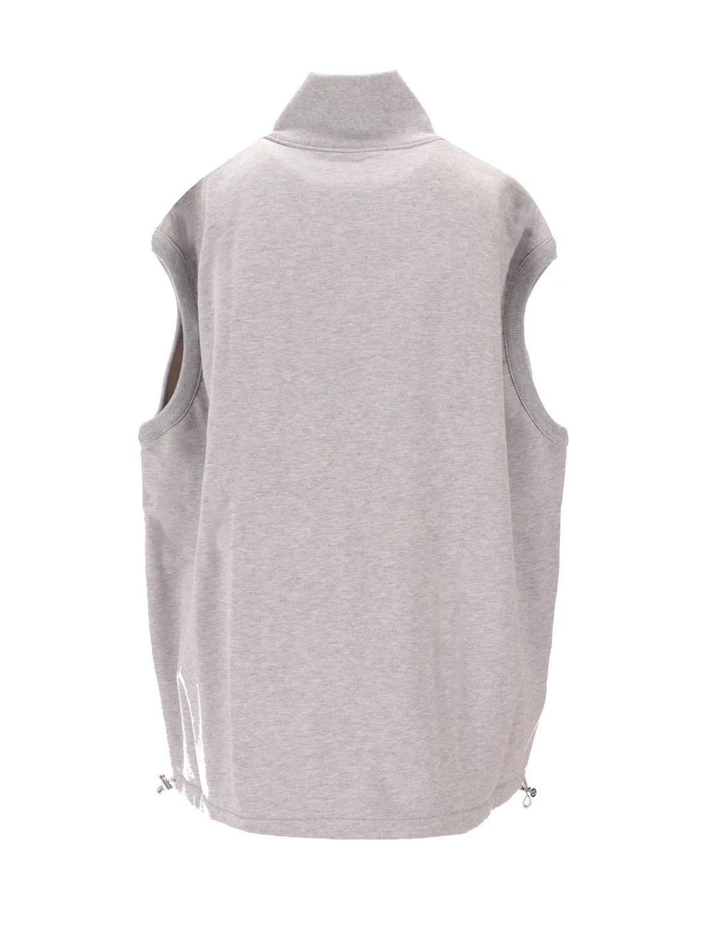 Zipped Sleeveless Sweatshirt