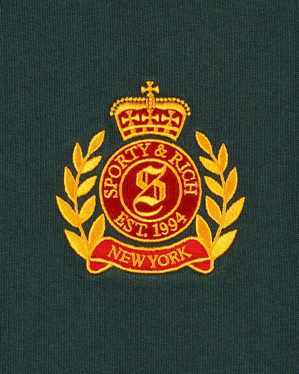 Ny Crest Embroidered Wide Sweatpant