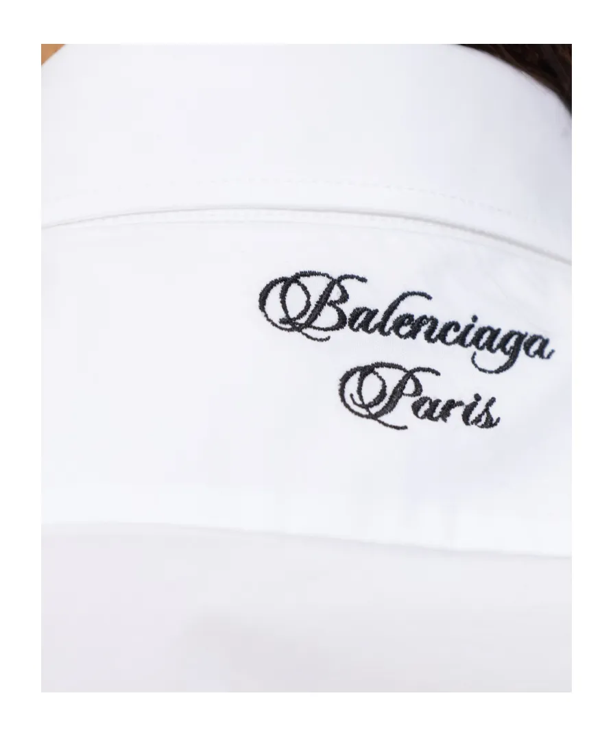 Logo Embroidered Long-Sleeve Shirt