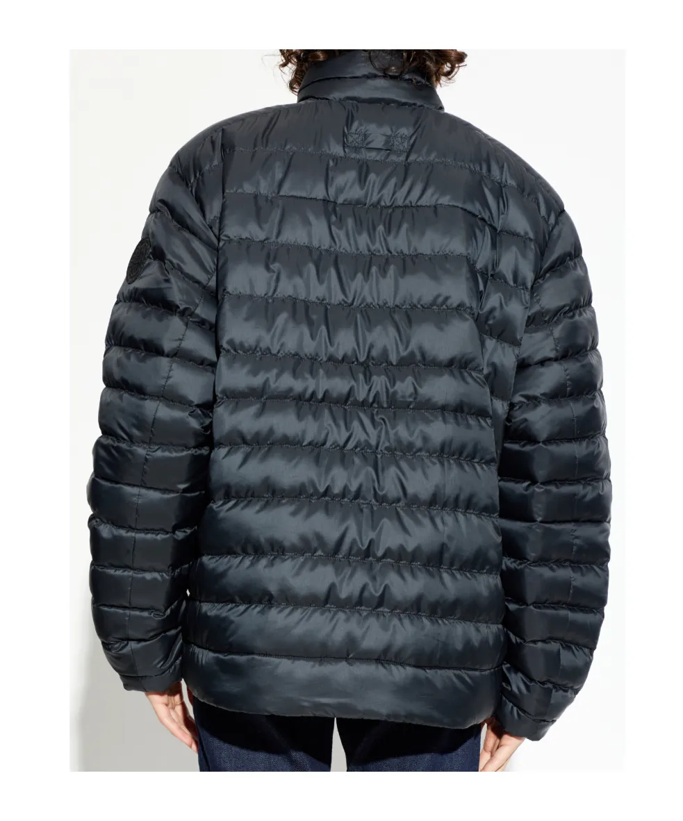 Stand-Collar Zippered Down Jacket
