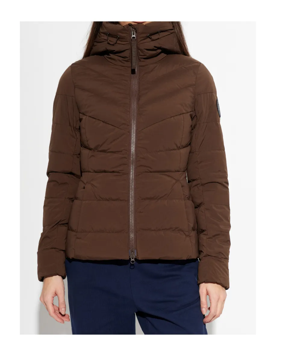 Long-Sleeved Hooded Down Jacket