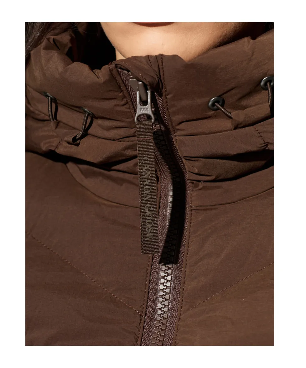 Long-Sleeved Hooded Down Jacket