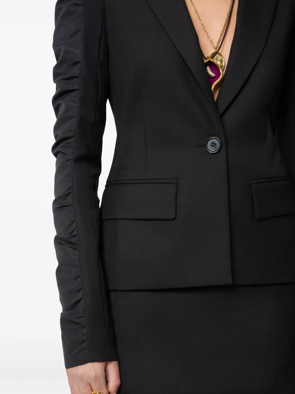 Long-Sleeved Suit Jacket