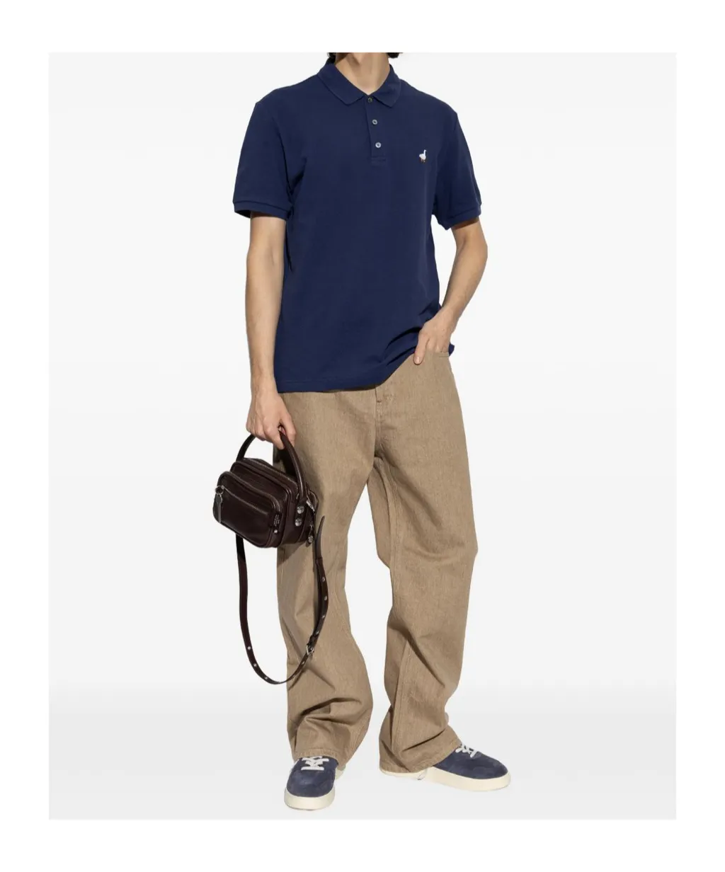 Short-Sleeve Embroidered Polo Shirt