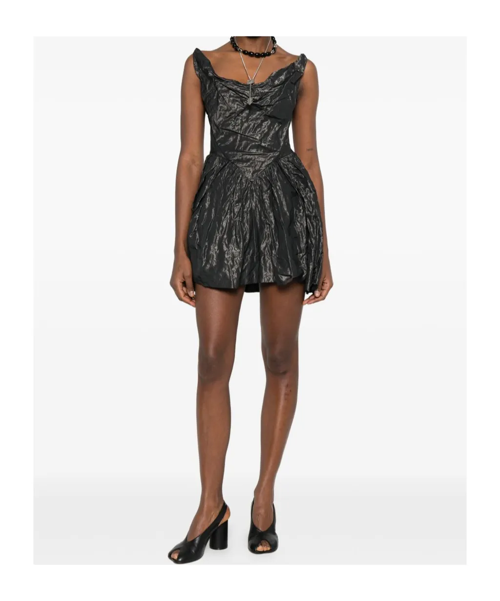 Draped Pleated Dress