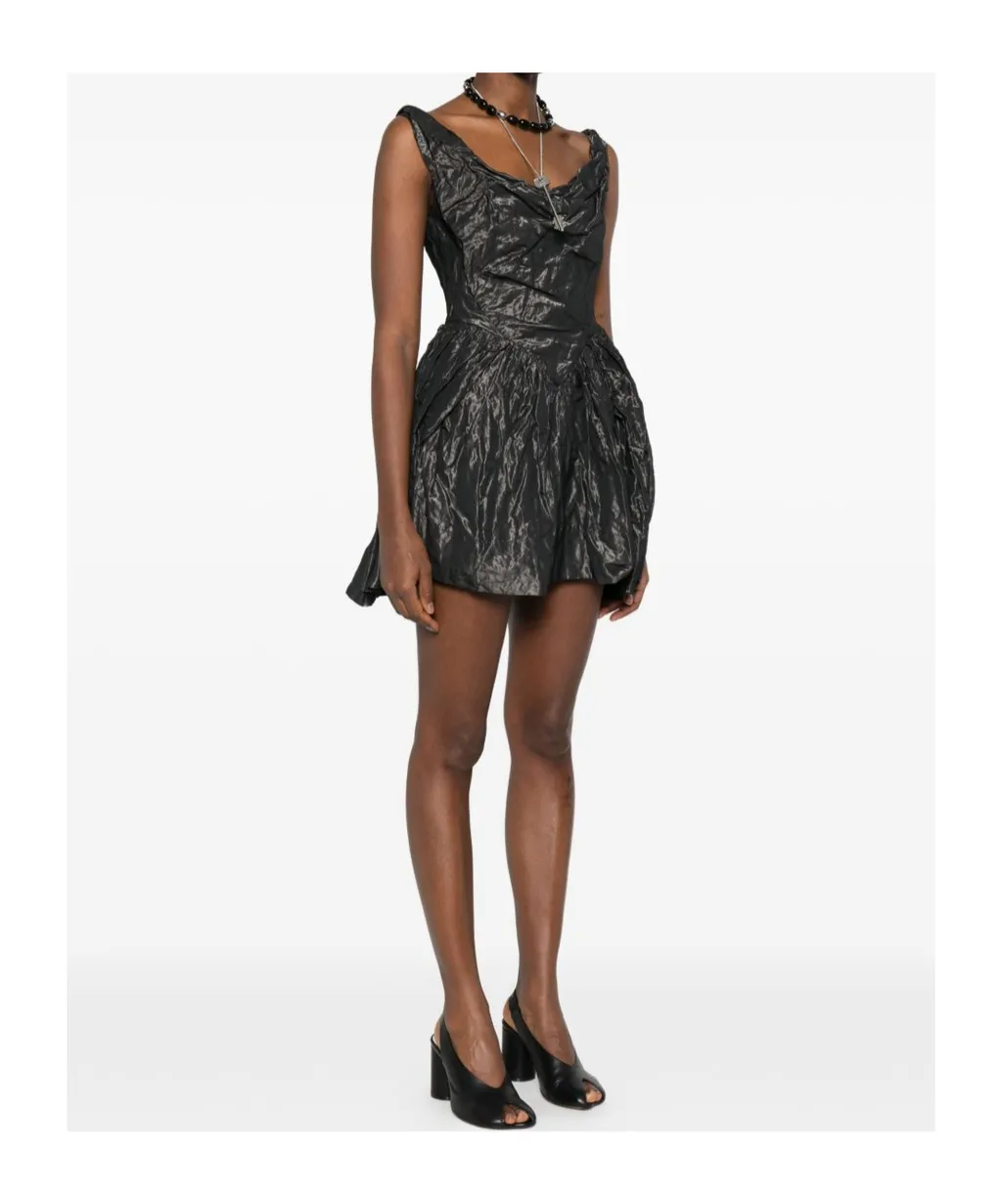 Draped Pleated Dress