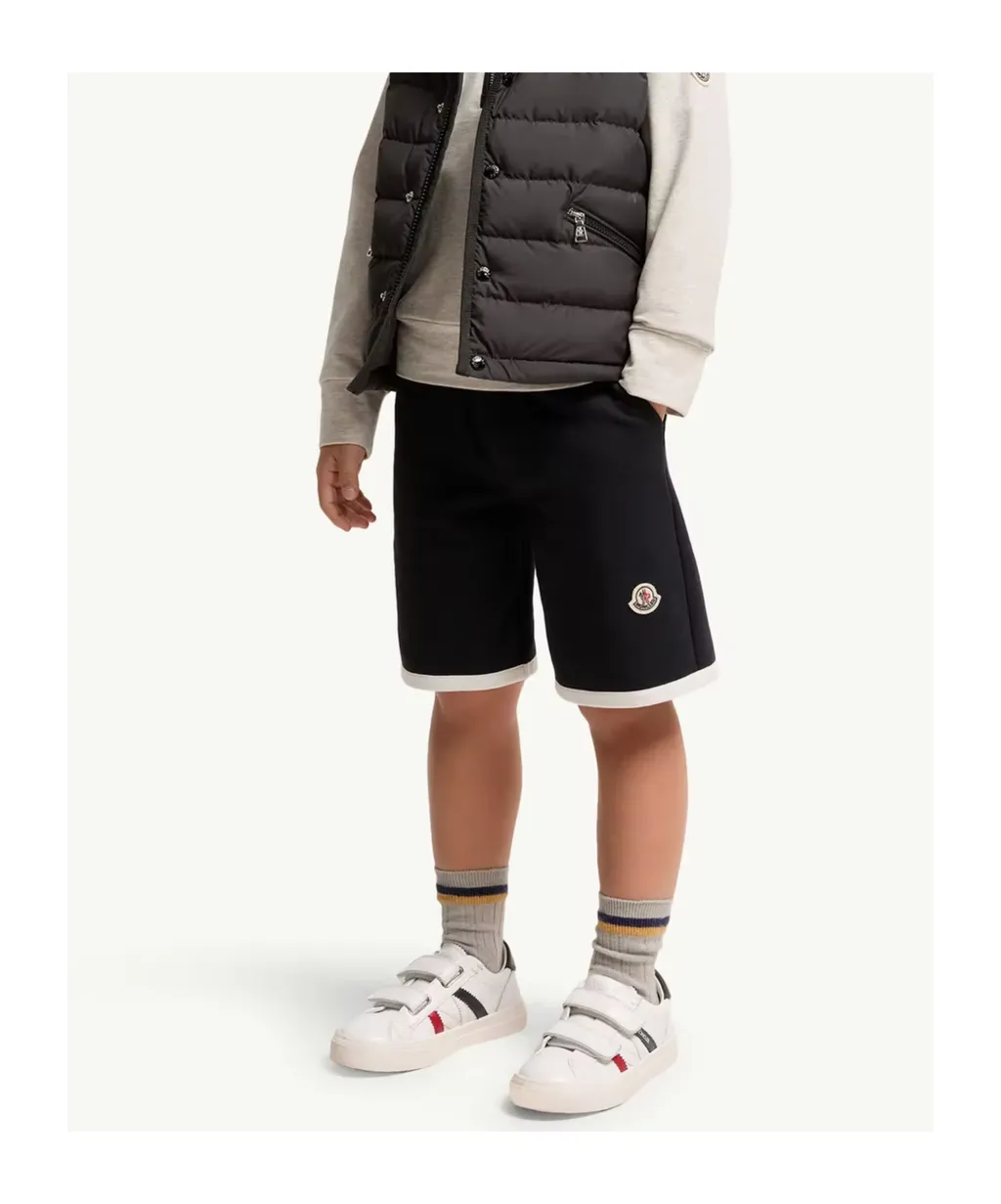 Logo Stretch Cotton Fleece Shorts