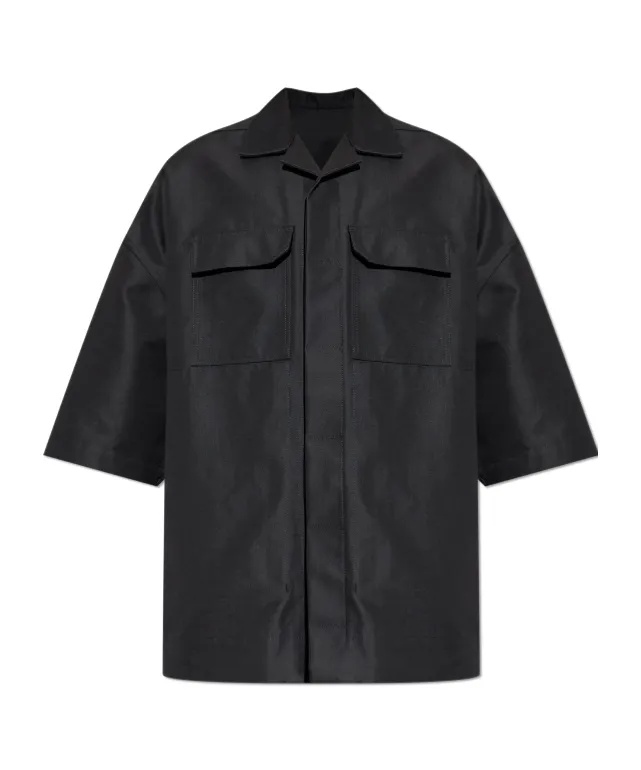 Rick Owens Short-Sleeved Oversized Shirt