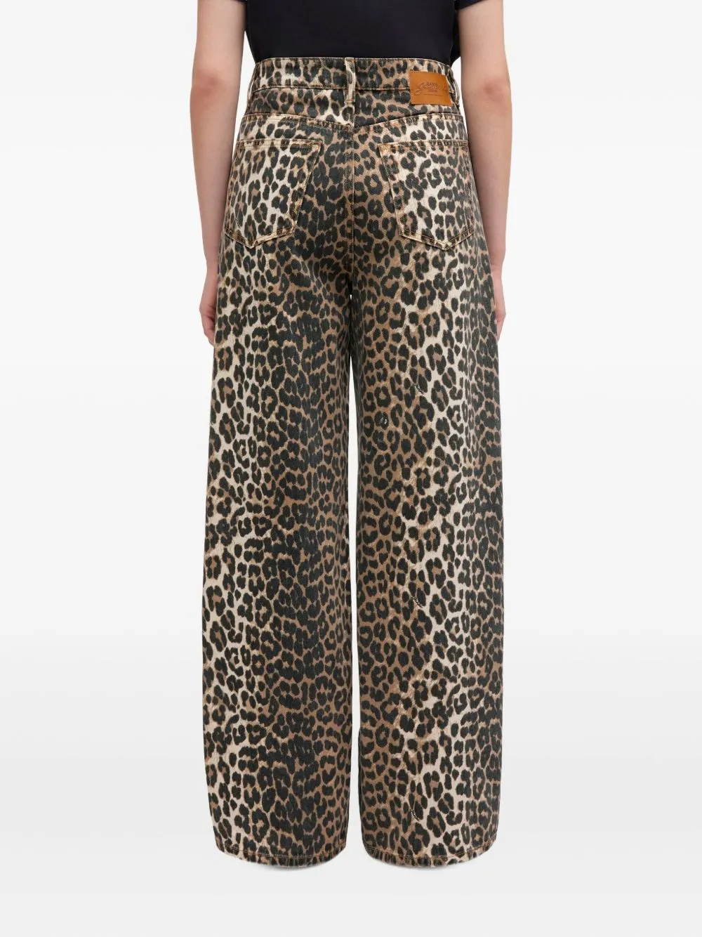 Leopard Printed Lari Jeans