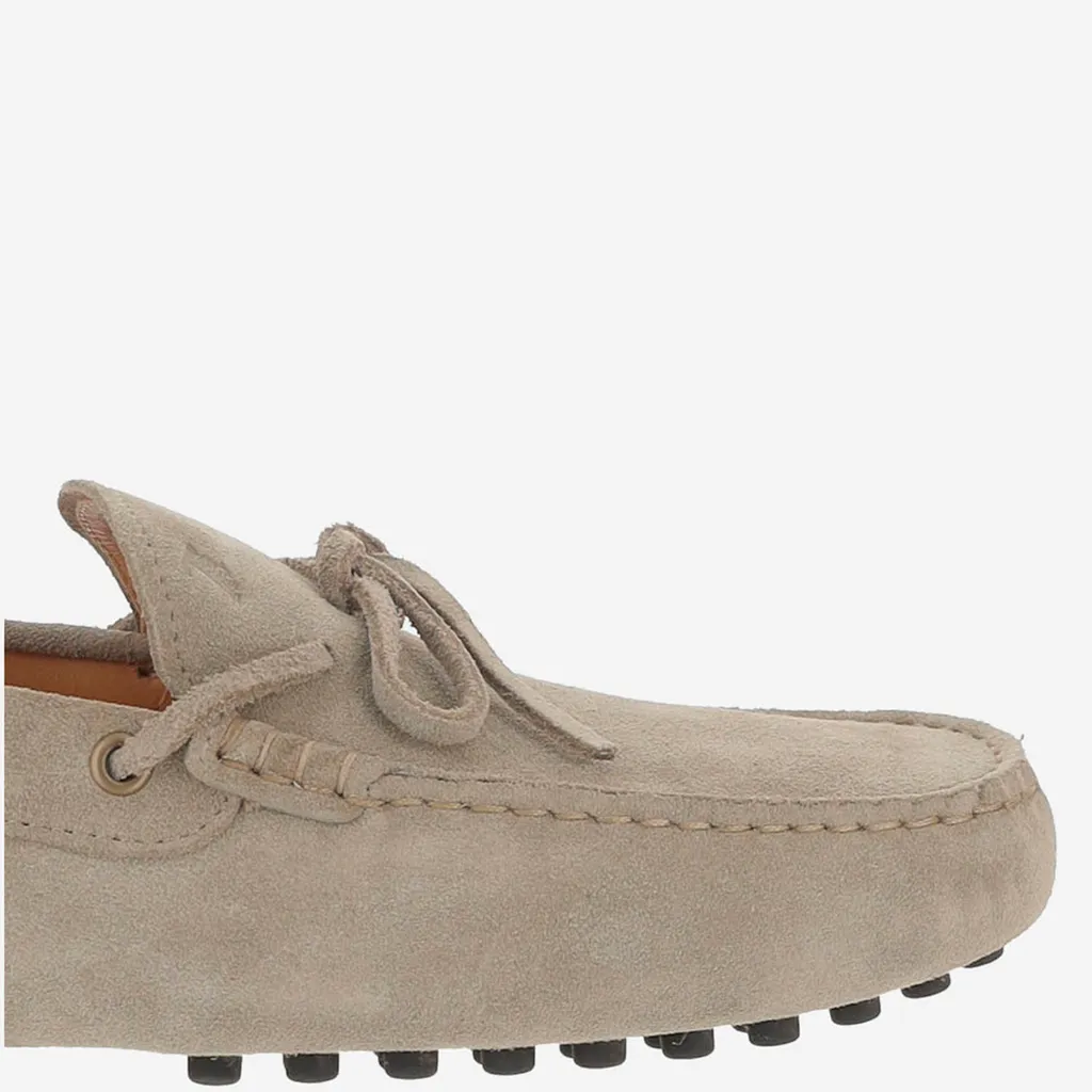 Tod's Logo Detailed Lace-Up Boat Shoes