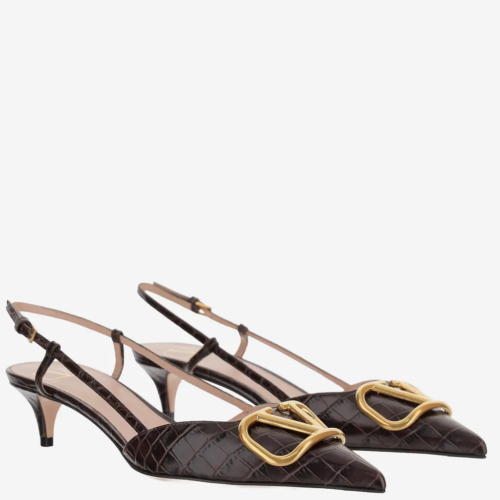 Valentino Vlogo Signature Slingback Pumps