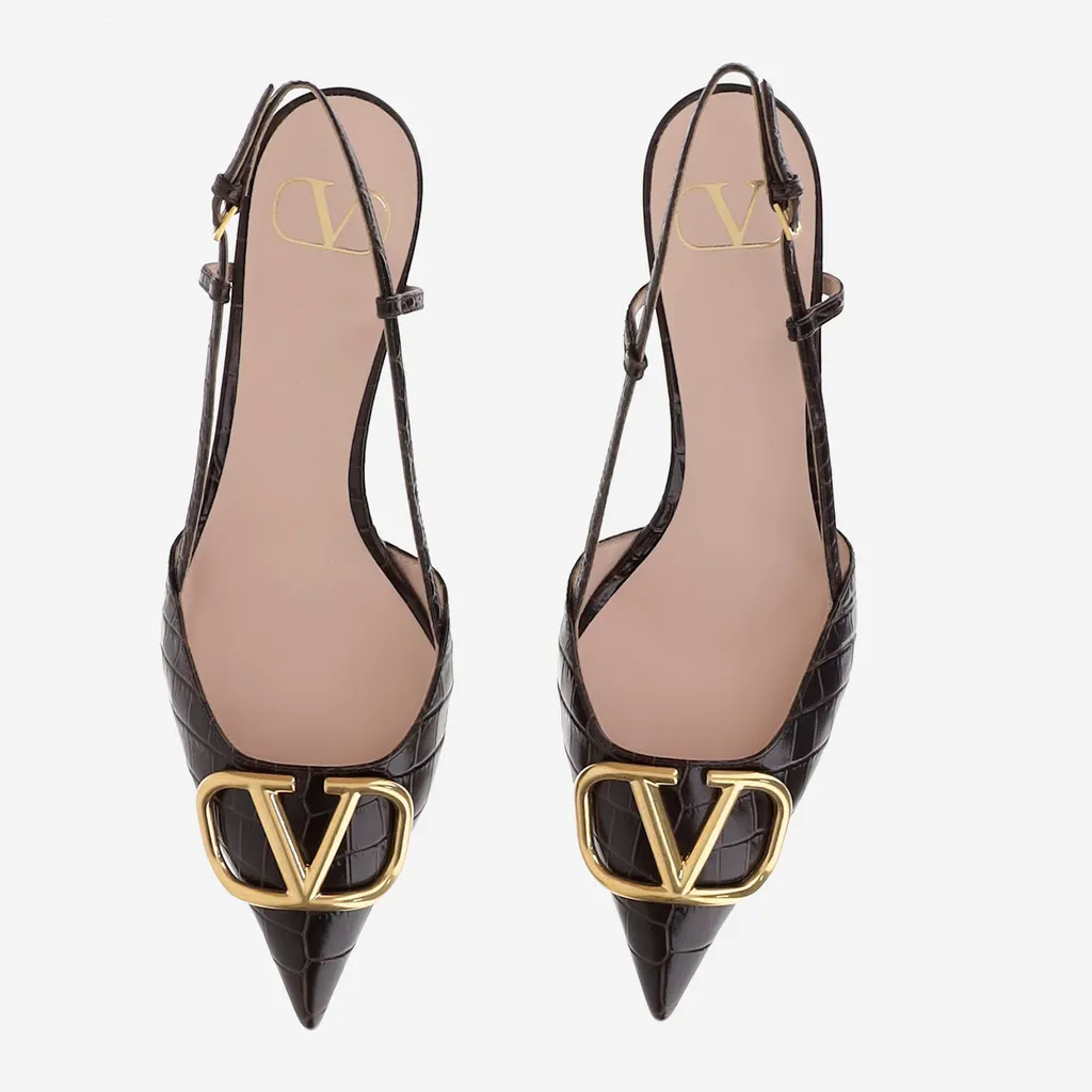 Valentino Vlogo Signature Slingback Pumps