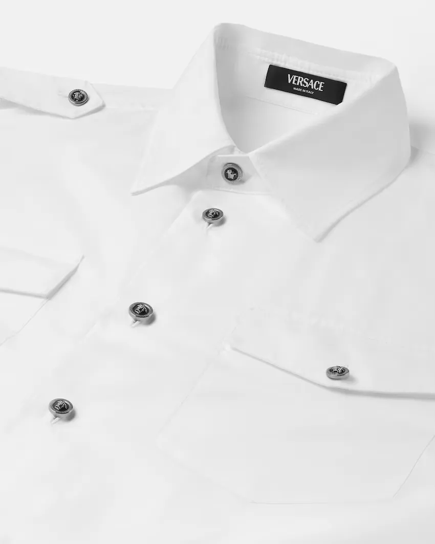 Versace Long-Sleeved Button-Up Shirt