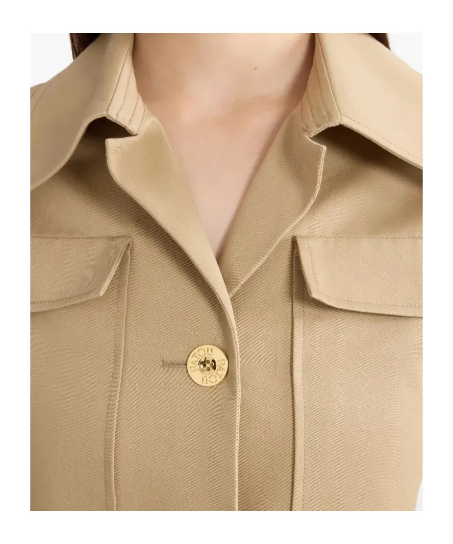 Short-Sleeves Cropped Jacket