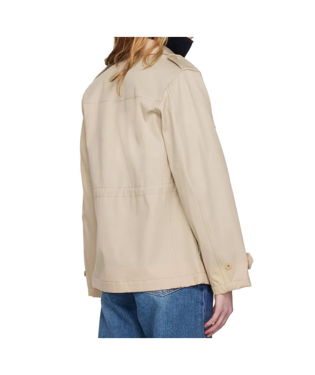 Long-Sleeved Collared Jacket