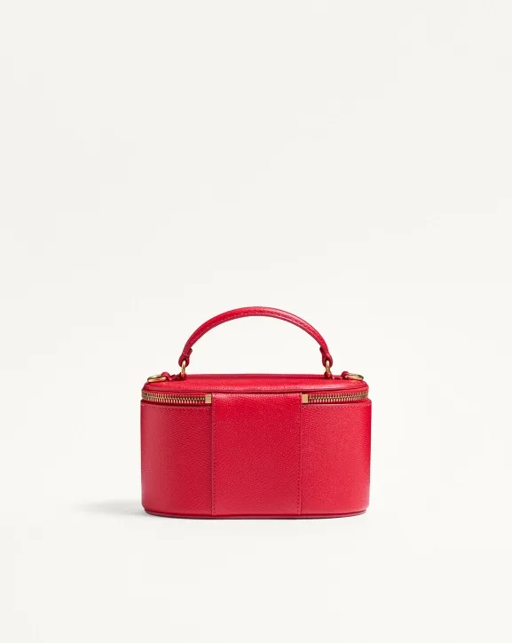 Vlogo Signature Mini Vanity Bag In Grainy Calfskin