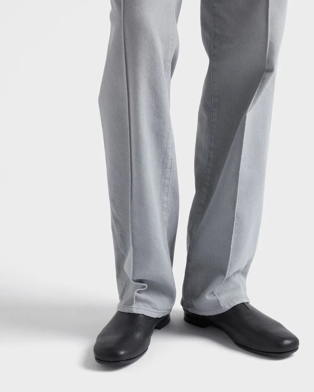 Five-Pocket Washed Denim Jeans