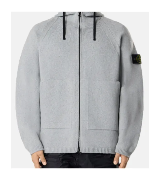 Oversized-Fit Zip-Up Hooded Jumper