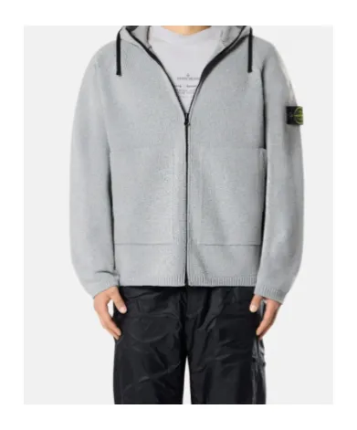 Oversized-Fit Zip-Up Hooded Jumper