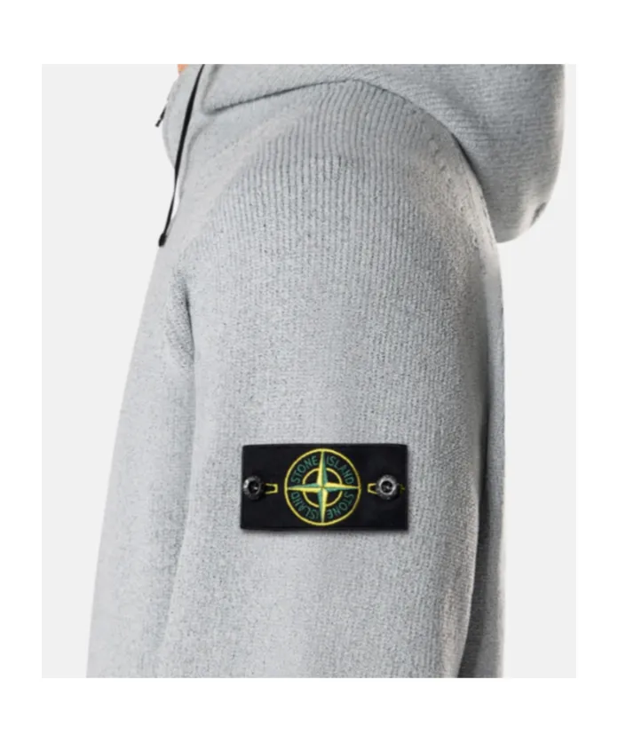 Oversized-Fit Zip-Up Hooded Jumper