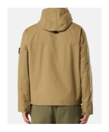 Hooded Jacket With Pigmented Resin