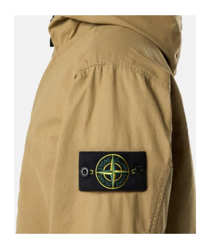 Hooded Jacket With Pigmented Resin