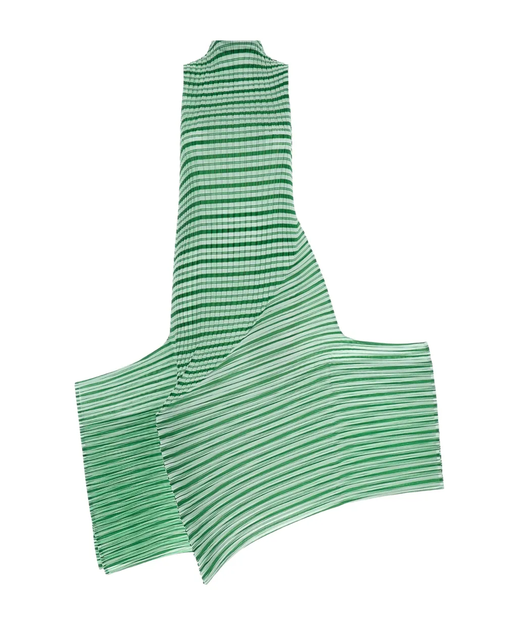 Issey Miyake Striped Sleeveless Dress