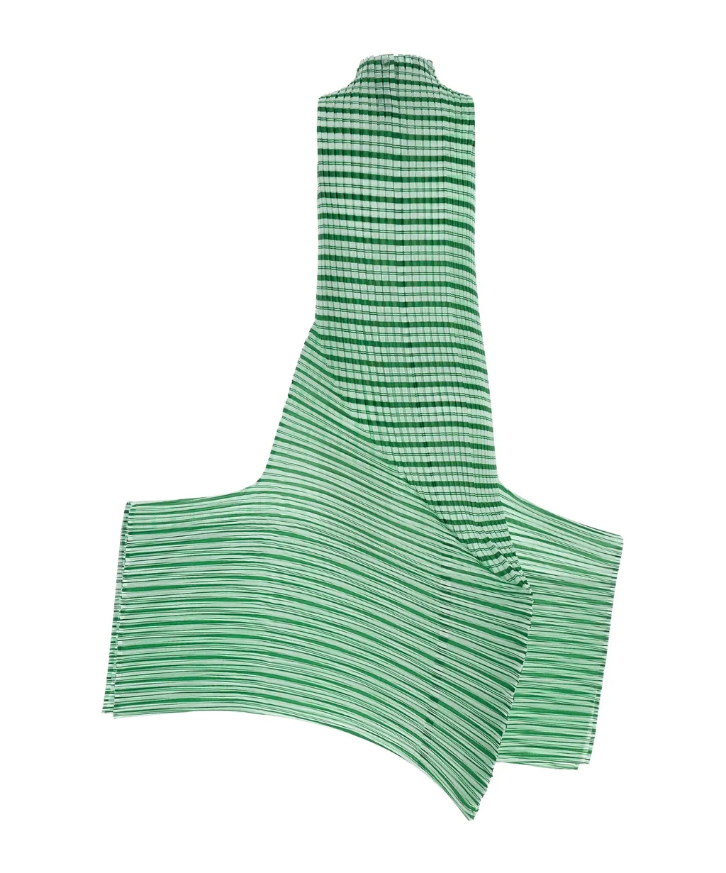 Issey Miyake Striped Sleeveless Dress