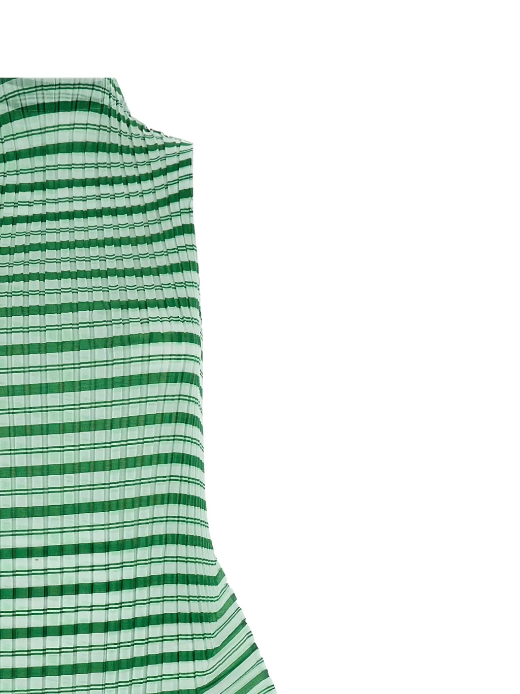 Issey Miyake Striped Sleeveless Dress