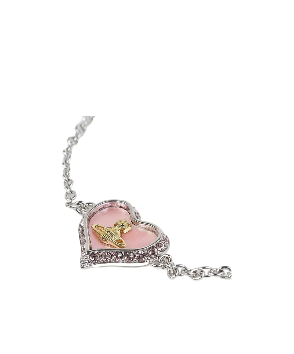 Heart-Shaped Pendant Bracelet